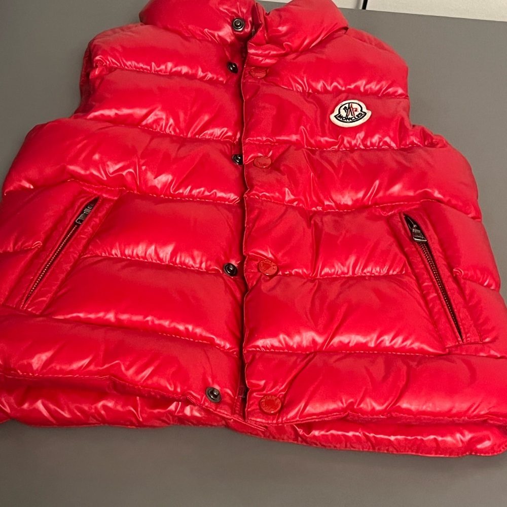 Moncler Kids Red Puffer Vest